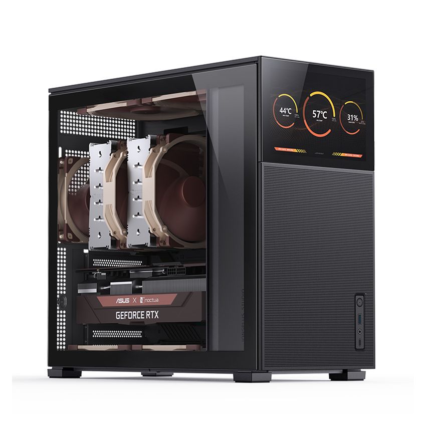 Vỏ case Jonsbo D41 MESH SC Black ( Mid Tower/Màu Đen / Màn hình)