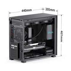 Vỏ case Jonsbo D41 MESH SC Black ( Mid Tower/Màu Đen / Màn hình)
