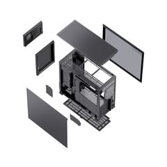 Vỏ case Jonsbo D41 MESH SC Black ( Mid Tower/Màu Đen / Màn hình)