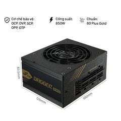 Nguồn FSP Dagger Pro 850 Gen 5 80Plus Gold SFX Full Modular