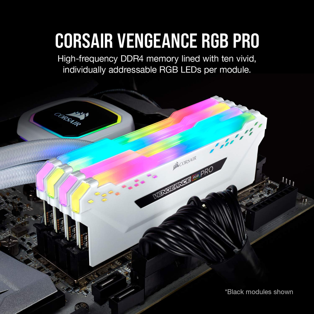 Corsair Vengeance RGB Pro 32GB (2X16GB) DDR4 C16 3200 Mhz white