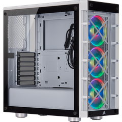 Corsair 465X RGB Tempered Glass – White – Mid Tower