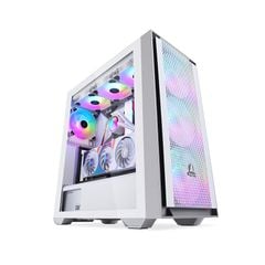 Case Segotep Gank 360 White (Mid Tower ) ( NO Fan )