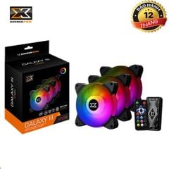 XIGMATEK GALAXY III ESSENTIAL BLACK BX120 ARGB (EN45433): HUB FAN (PACK x3, CONTROLLER, POWER HUB)