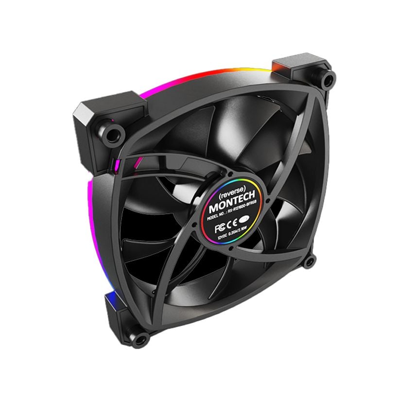 FAN RX120 PWM Montech | Black ( Quạt Ngược )