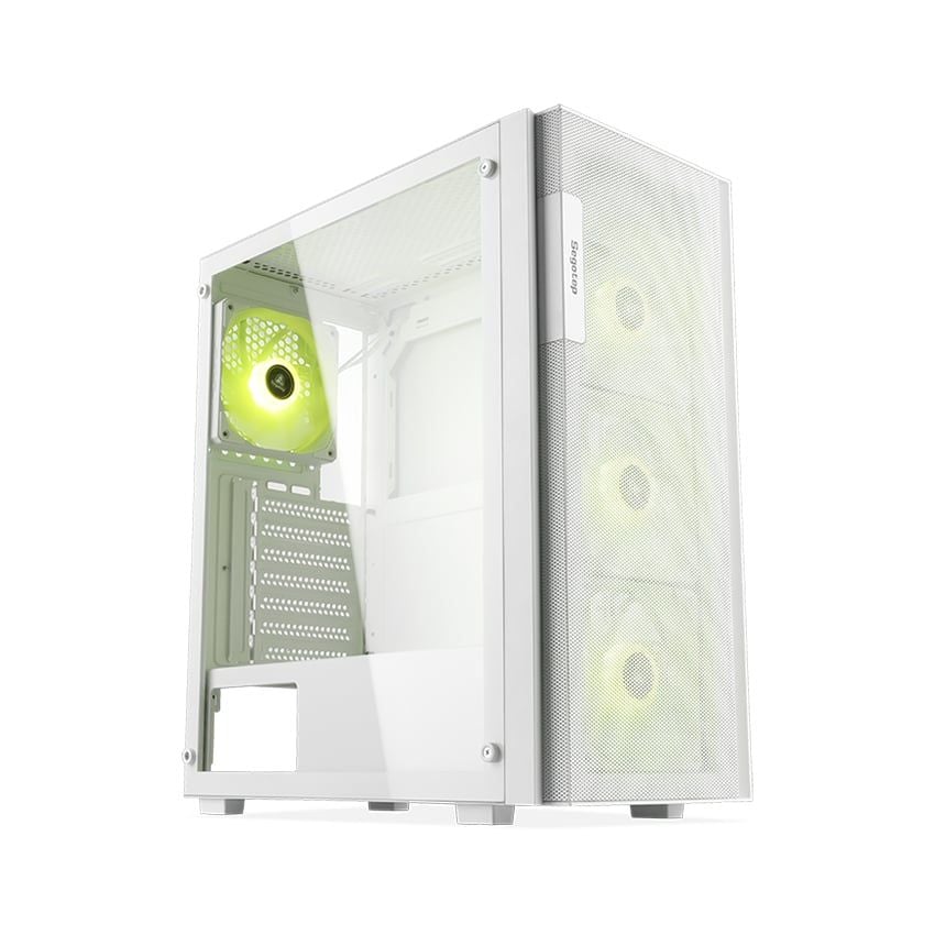 Vỏ Case SEGOTEP AXE 5 WHITE (ATX/Mid Tower/Màu Trắng/4 Fan ARGB)