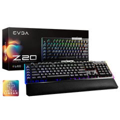 EVGA Z20 – RGB Optical Mechanical Gaming Keyboard – RGB Backlit LED – Optical Mechanical Switches (Linear, Clicky)