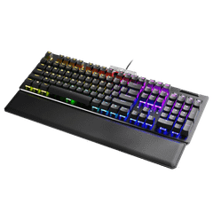 EVGA Z15 – RGB Gaming Keyboard – RGB Backlit LED – Hot Swappable Mechanical Kailh Speed Silver Switches (Linear)