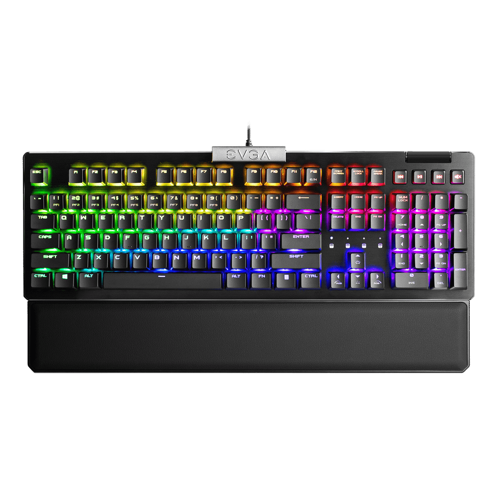 EVGA Z15 – RGB Gaming Keyboard – RGB Backlit LED – Hot Swappable Mechanical Kailh Speed Silver Switches (Linear)