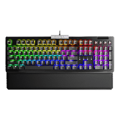 EVGA Z15 – RGB Gaming Keyboard – RGB Backlit LED – Hot Swappable Mechanical Kailh Speed Silver Switches (Linear)