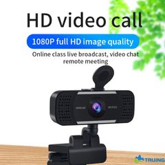 Webcam W181080P HD tự động lấy nét kèm micro cổng USB cho máy tính