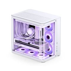 VỎ CASE JONSBO TK-2 WHITE ATX (MID TOWER, MÀU TRẮNG, KÍNH CONG)