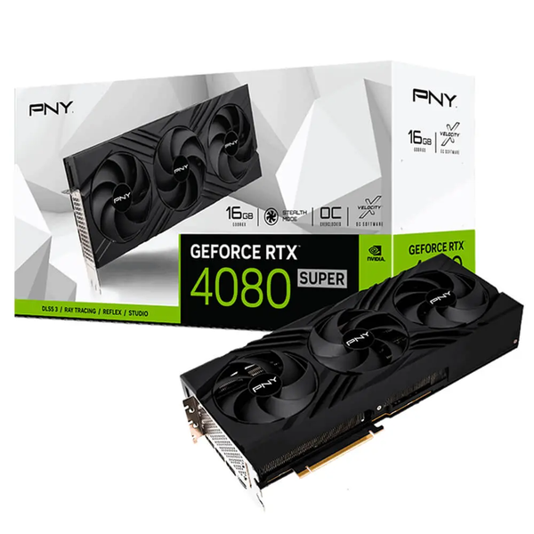 PNY GeForce RTX™ 4080 SUPER 16GB VERTO™ Overclocked Triple Fan DLSS 3 – 16GB GDDR6X