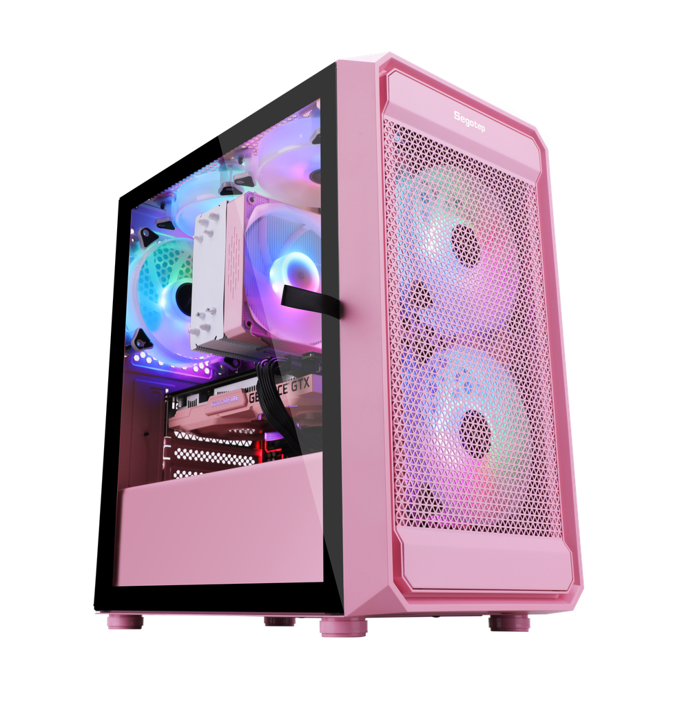 Case SEGOTEP ARTIST 2F RGB Pink (Sẵn 2 fan RGB)