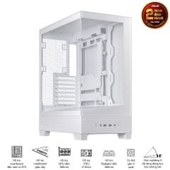 Vỏ Case Asus A31 TG WHITE / BLACK (ATX/Mid tower)