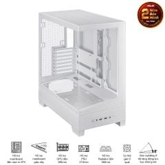 Vỏ Case Asus A31 TG WHITE / BLACK (ATX/Mid tower)