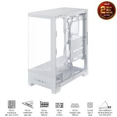 Vỏ Case Asus A31 TG WHITE / BLACK (ATX/Mid tower)