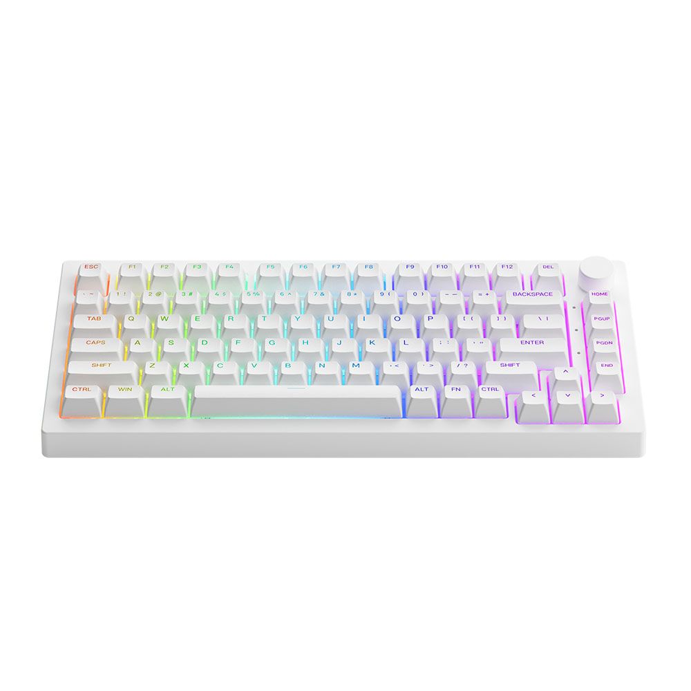 Bàn Phím cơ AKKO 5075B Plus White (Multi-modes / RGB / Gasket mount)