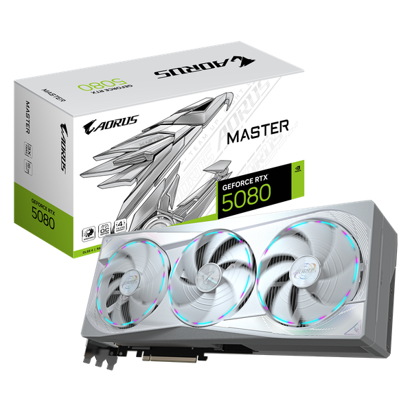 Card màn hình Gigabyte AORUS GeForce RTX™ 5080 MASTER ICE 16G