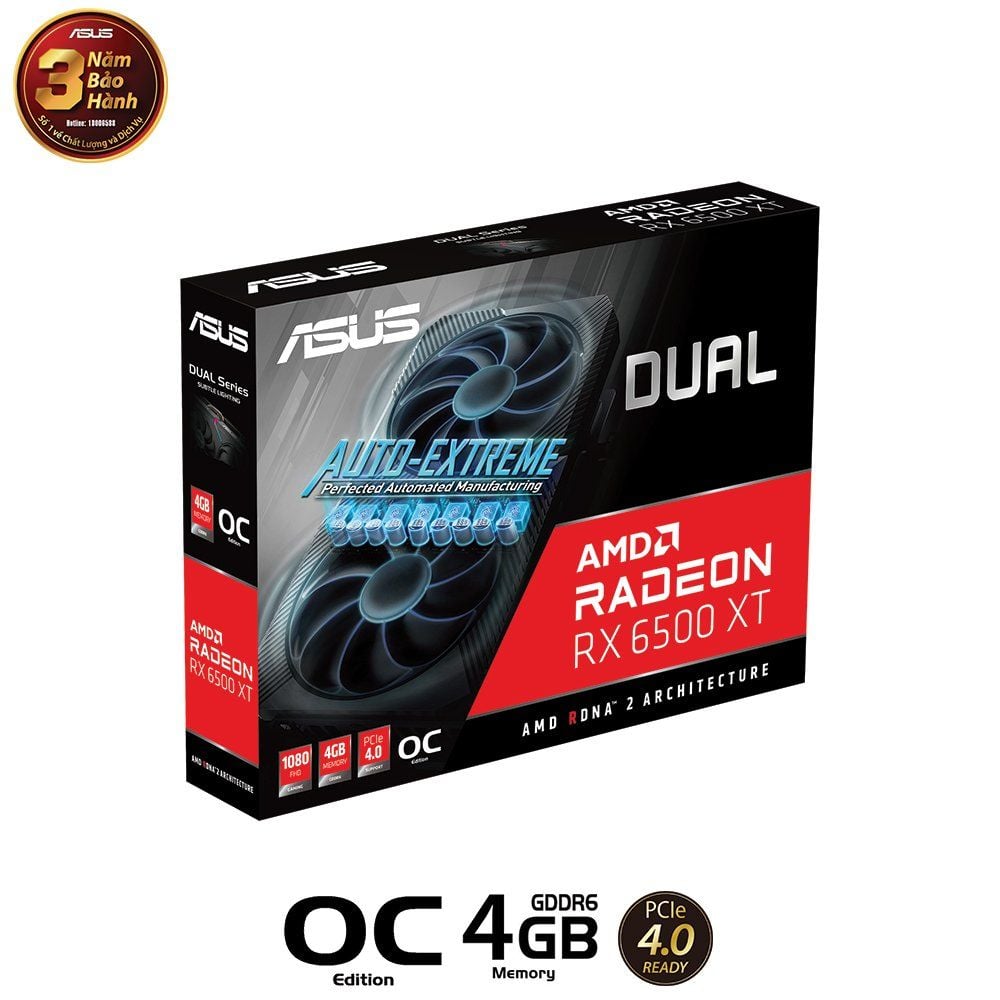 ASUS Dual Radeon RX 6500 XT OC Edition