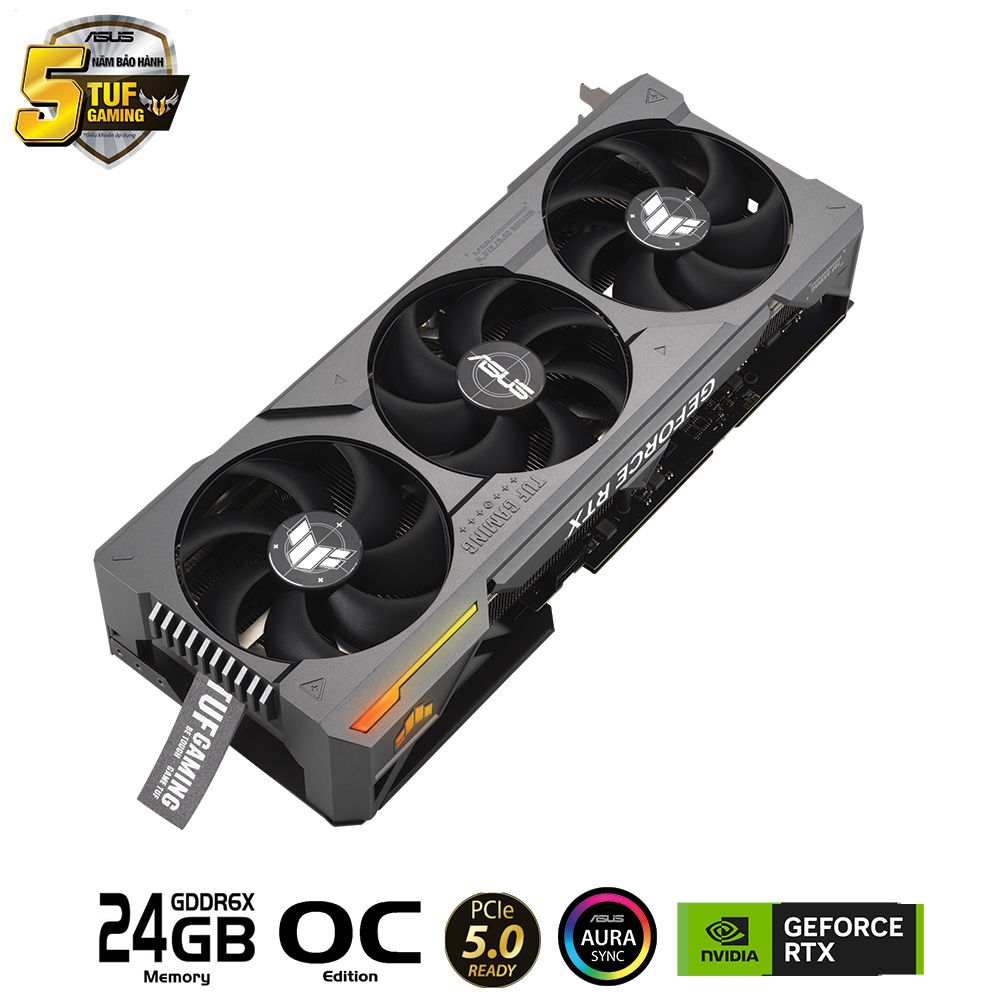 Card màn hình ASUS TUF RTX 4090 O24G GAMING PCIe 5.0 24GB GDDR6X Aura Sync