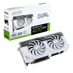 ASUS Dual GeForce RTX 4070 SUPER White OC Edition 12GB GDDR6X