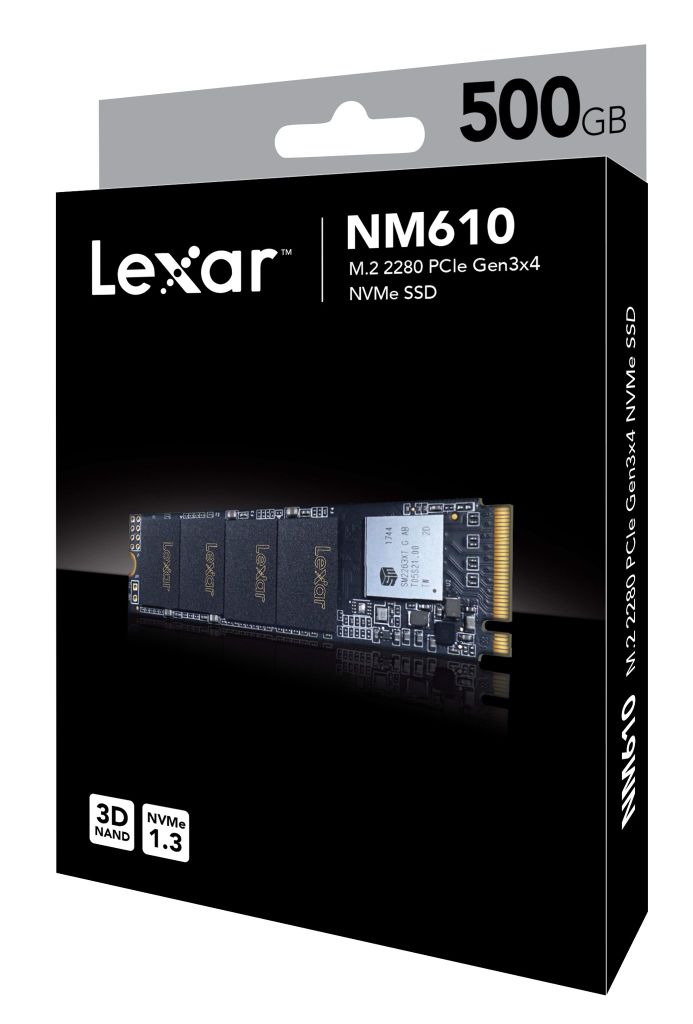 Ssd M.2 Lexar Nm610 500GB Gen3X4 Nvme