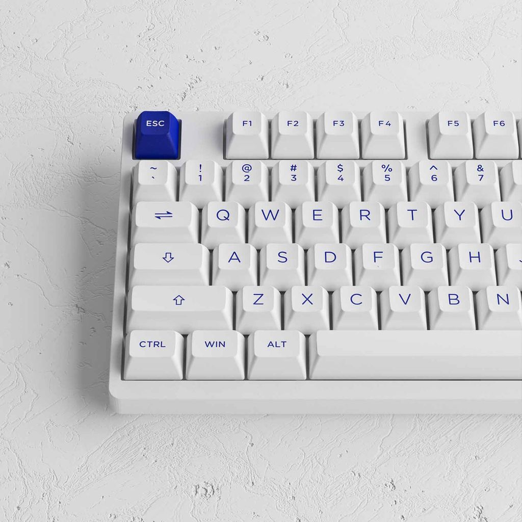 Bàn phím cơ AKKO 3098B Multi-modes Blue on White (Bluetooth 5.0 / Wireless 2.4Ghz / Hotswap / Foam tiêu âm / AKKO CS Jelly switch)