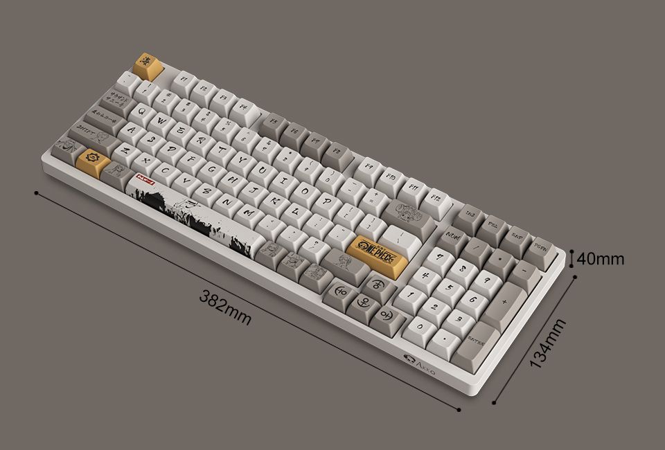 Bàn phím AKKO 3098S One Piece (AKKO CS sw - Jelly White/ Silver)