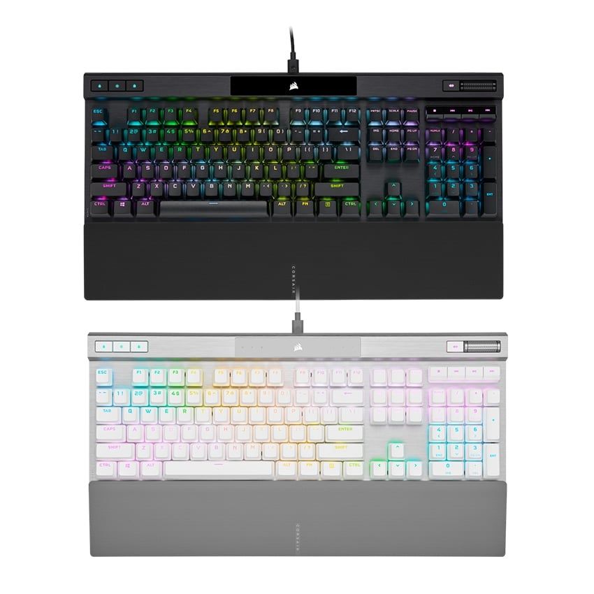 Bàn phím cơ Corsair K70 PRO OPX Silver RGB BLACK