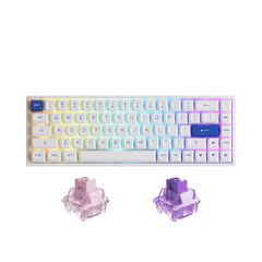 Bàn phím cơ không dây AKKO 3068B Plus Blue On White ( AKKO CS Switch - Jelly Purple )