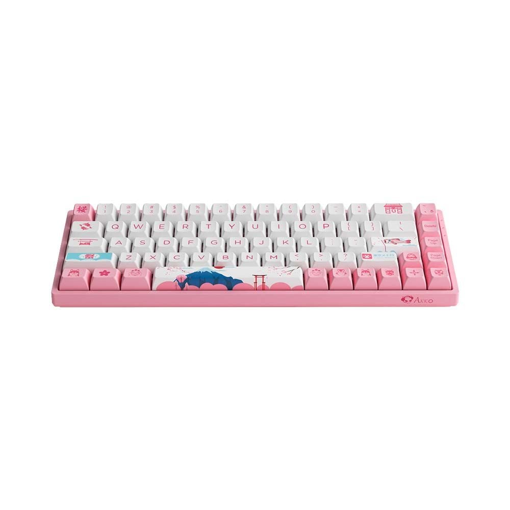 Bàn phím cơ không dây AKKO 3068B Plus World Tour Tokyo R2 ( AKKO CS Switch - Jelly Pink )