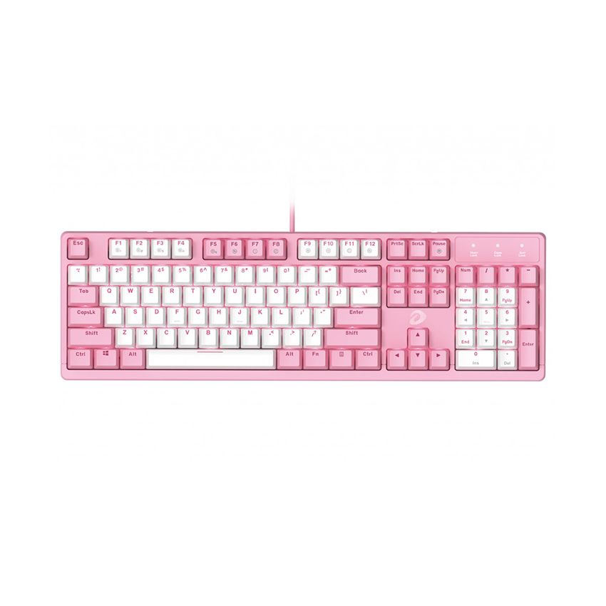 Bàn phím cơ DARE-U EK1280S Pink- White Red switch