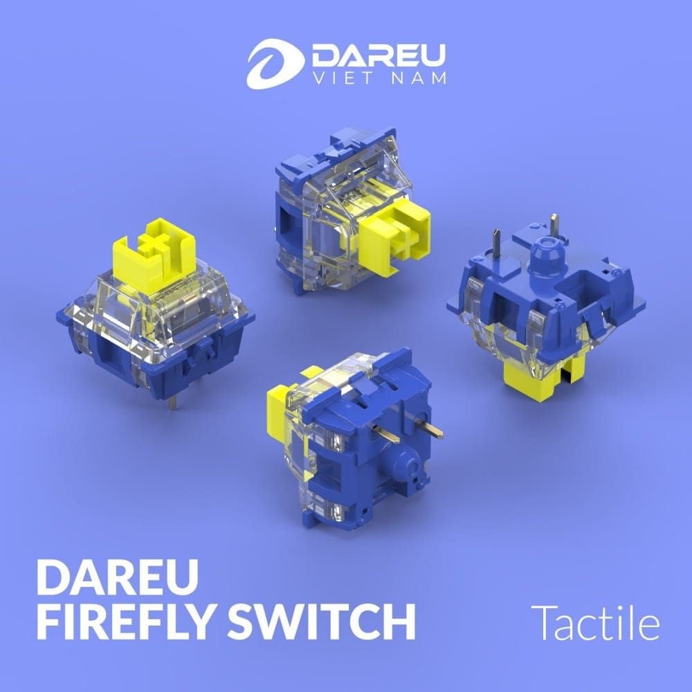 Bàn phím cơ DAREU EK75 PRO Black  Golden Firefly Switch