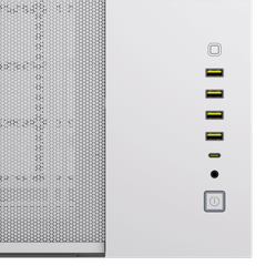 Case Corsair 6500X Tempered Glass Mid Tower White