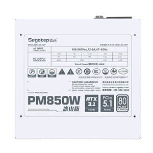 Nguồn Segotep PM850W 850W 80 Plus Platinum | ATX 3.1 | PCIe 5.1 - White