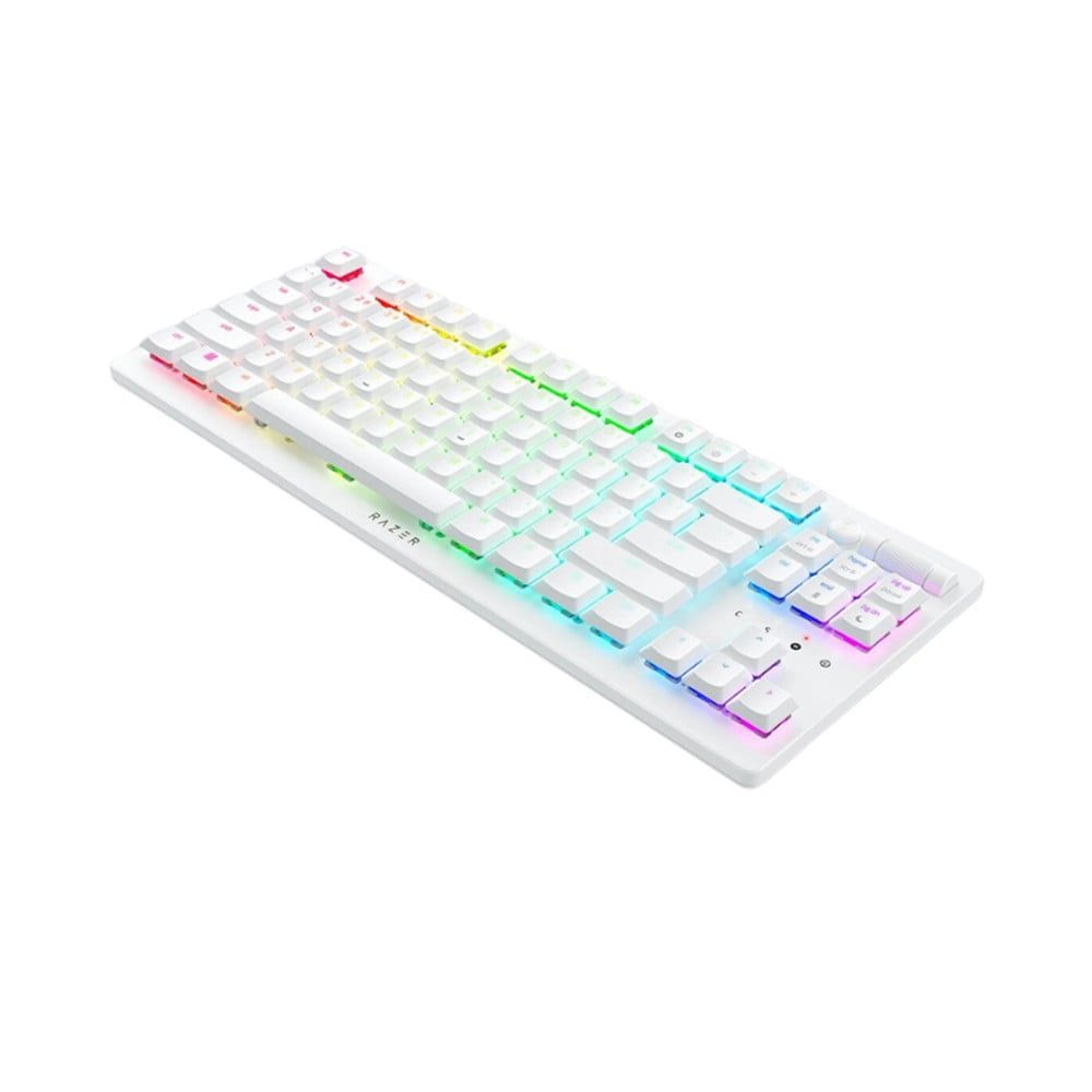 Bàn phím Razer DeathStalker V2 Pro Tenkeyless - White Edition - Linear Red Switch