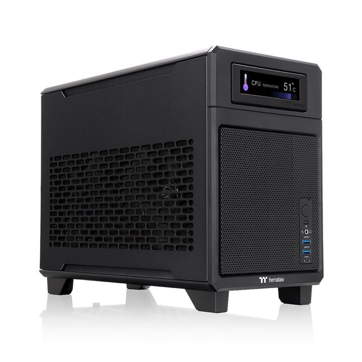 Case Thermaltake TR100 Mini Tower Chassis ( ITX , Sẵn riser 4.0 , chưa bao gồm màn hình )