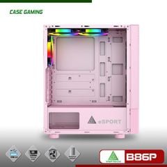 CASE VSP GAMING MẶT LƯỚI B86 ( PINK ) - No Fan