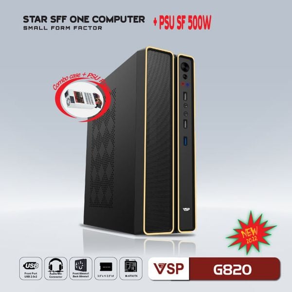 Combo case VSP SFF + PSU-550W -  G820