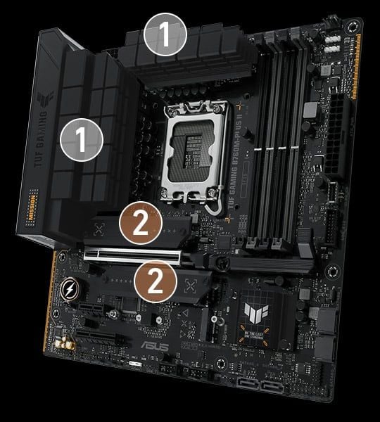 Mainboard ASUS TUF GAMING B760M PLUS II D5
