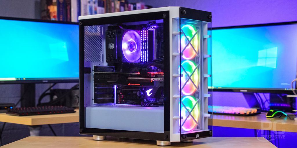 Corsair 465X RGB Tempered Glass – White – Mid Tower