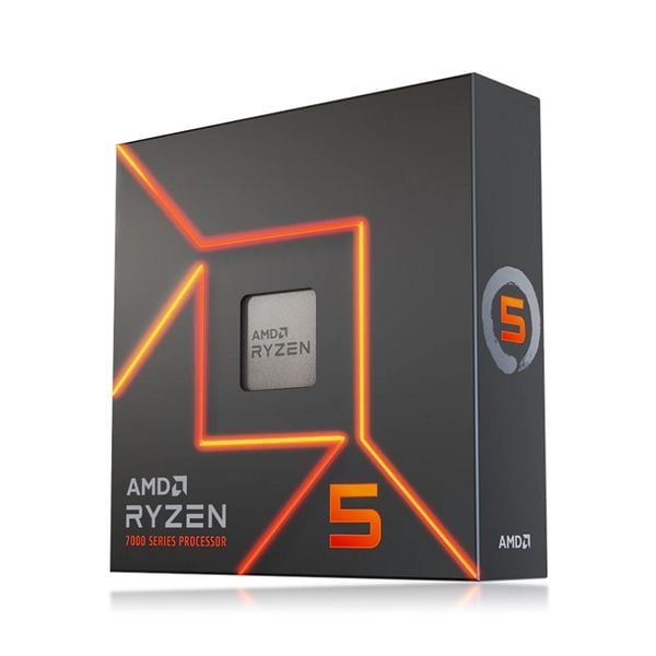 CPU AMD Ryzen 5 7600 (3.8GHz boost 5.1GHz, 6 nhân 12 luồng, 38MB Cache, 65W, Socket AM5)