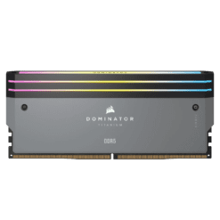 CORSAIR Dominator Titanium RGB Grey 64GB (AMD Expo) Memory Kit – Grey, 64GB (2x32GB) 6000MHz CL30 (CMP64GX5M2B6000Z30)