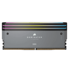 CORSAIR Dominator Titanium RGB Grey 64GB (AMD Expo) Memory Kit – Grey, 64GB (2x32GB) 6000MHz CL30 (CMP64GX5M2B6000Z30)