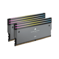 CORSAIR Dominator Titanium RGB Grey 64GB (AMD Expo) Memory Kit – Grey, 64GB (2x32GB) 6000MHz CL30 (CMP64GX5M2B6000Z30)