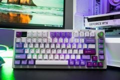 Bàn phím Darmoshark TOP 75 Tri-mode RGB White