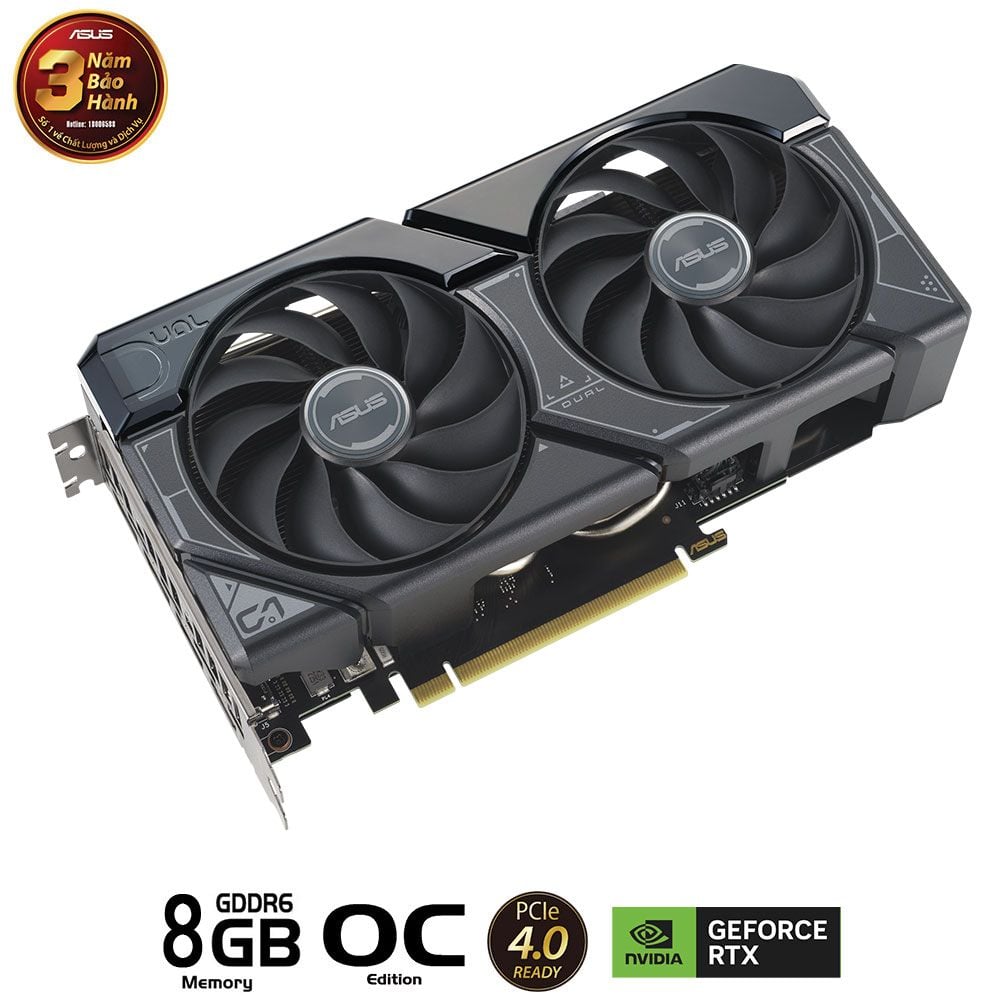 ASUS Dual GeForce RTX 4060 Ti OC Edition 08GB GDDR6X