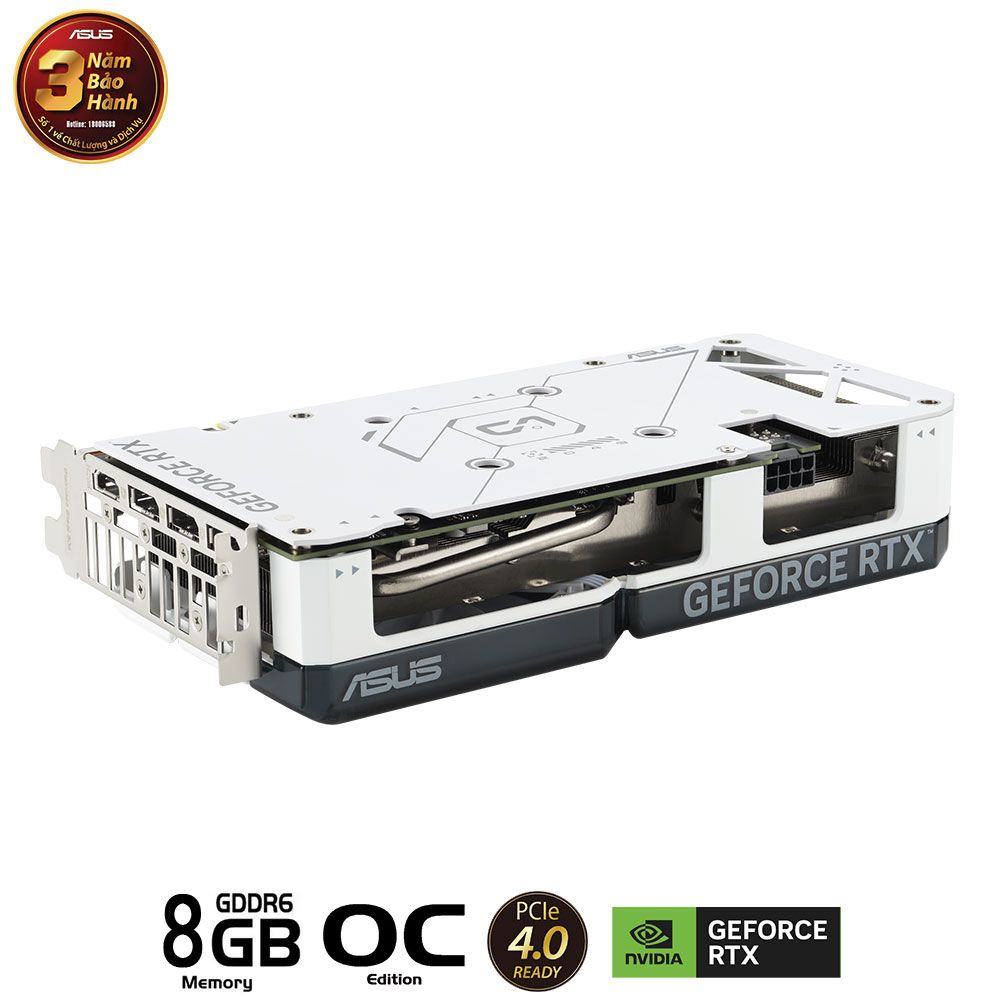 ASUS Dual GeForce RTX 4060 Ti White OC Edition 08GB GDDR6X