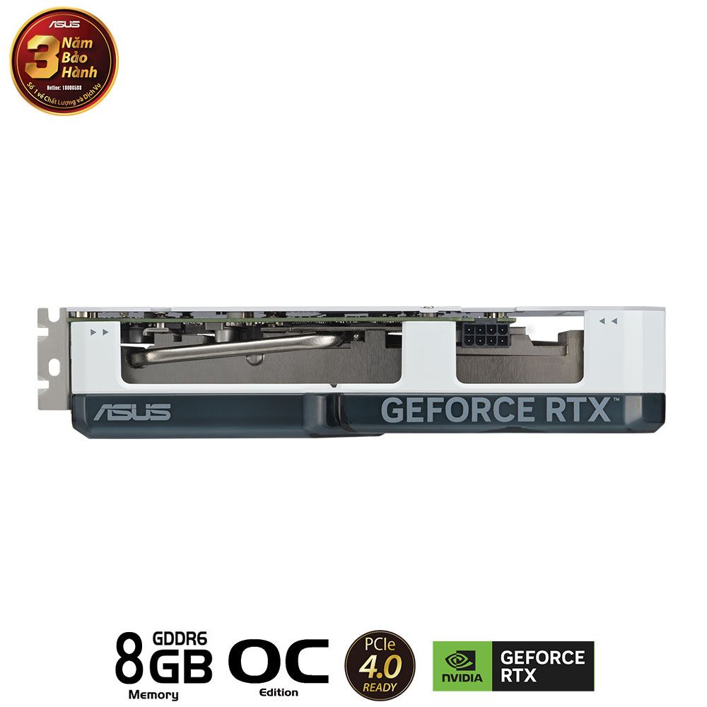 ASUS Dual GeForce RTX 4060 Ti White OC Edition 08GB GDDR6X